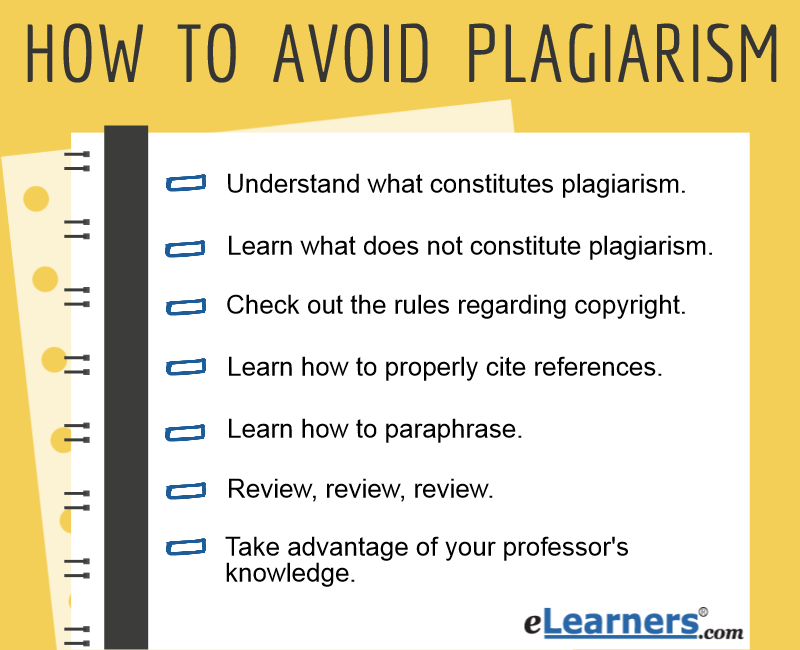 how to avoid plagiarism when writing an essay